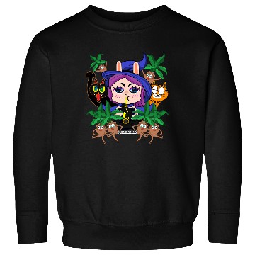 Discover Muntan Magic Festival Witch with Jungle Creatures Sweatshirts