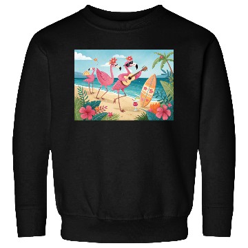 Discover Happy flamingo friends Sweatshirts
