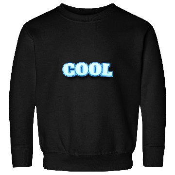 Discover COOL Ice Blue Bold Text Sweatshirts