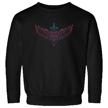 Discover Neon Tribal Two-Headed Phoenix Sweatshirts