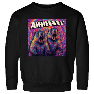 Discover AHHHHHHH!!! – Screaming Marmots Go Psychedelic Sweatshirts