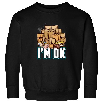 Discover I'm Ok Postal Worker Design Sweatshirts
