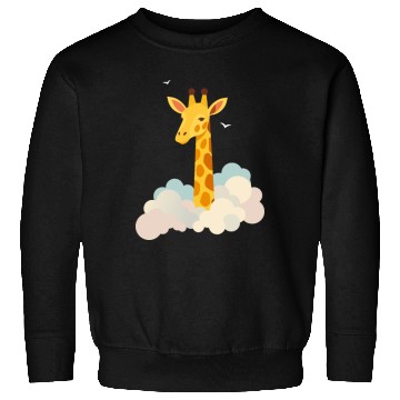Discover Gentle Giraffe Above the Clouds – Dreamy Motif Sweatshirts