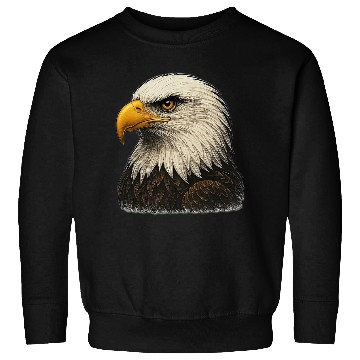 Discover Majestic Bald Eagle Head Illustration Sweatshirts
