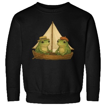 Discover Frog Boat Sweatshirts
