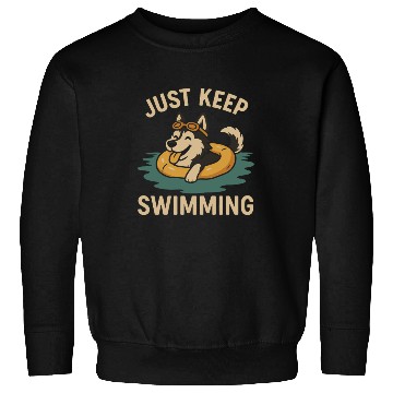 Discover Just Keep Swimming – Husky Summer Vibes Sweatshirts