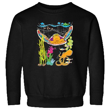 Discover Cute Hawksbill Sea Turtle Sweatshirts