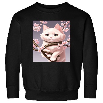 Discover Whimsy Blossom Cat Sweatshirts