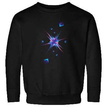 Discover Vibrant Geometric Explosion in Neon Colors Sweatshirts