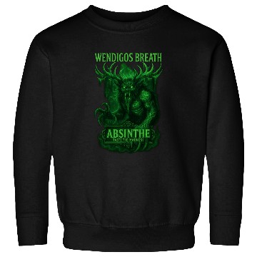 Discover Wendigos Breath Absinthe Mock Liquor Sweatshirts