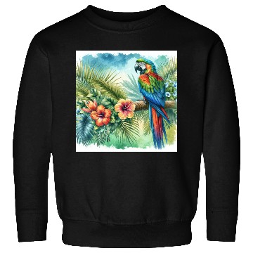 Discover Majestic Macaw Parrot Sweatshirts