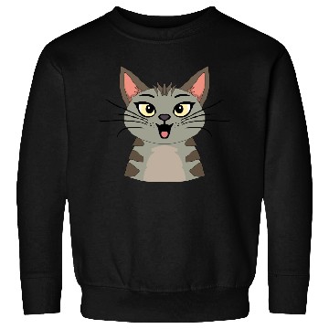 Discover Surprised Striped Cat Sweatshirts