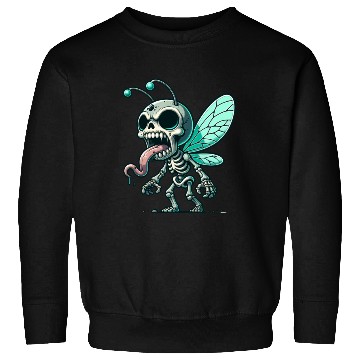 Discover Insect Skeleton Mutant – Tongue-Out Creepy Bug Sweatshirts