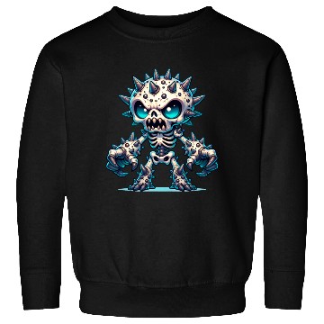 Discover Spiked Bone Monster – Creepy Skeleton Beast Sweatshirts