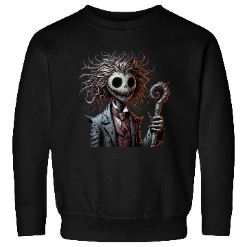 Discover Haunted Puppet Gentleman – Creepy Gothic Dandy Sweatshirts