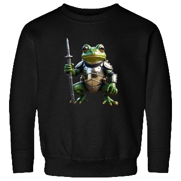 Discover frog in medieval armor Sweatshirts
