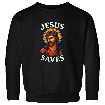 Discover Jesus Saves Sweatshirts Design | Bold Semi-Realistic