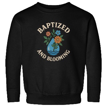 Discover Baptized and Blooming Floral Embrace Sweatshirts