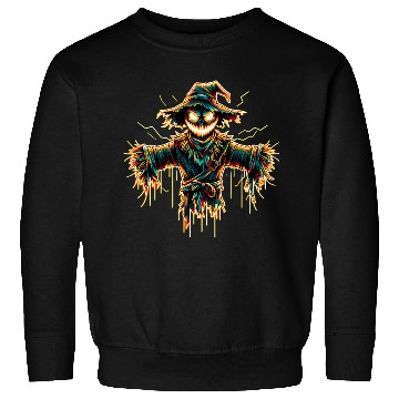 Discover Neon Scarecrow – Haunted Harvest Glow Sweatshirts