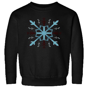 Discover Blue snow flake Sweatshirts