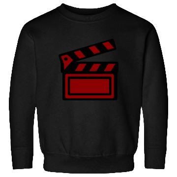 Discover Film Clapboard Icon – Cinematic Design Sweatshirts