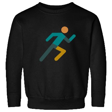 Discover Running Icon – Minimalist Runner Design Sweatshirts