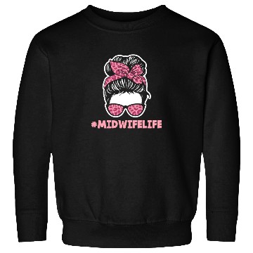 Discover Midwife Life Leopard Print Style Sweatshirts