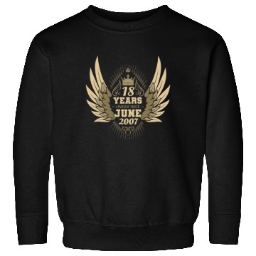 Discover Unique angel with wings 18th birthday celebration Sweatshirts