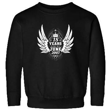 Discover Unique angel with wings 18th birthday celebration Sweatshirts