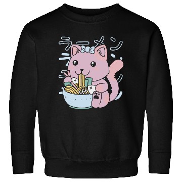 Discover Kawaii Fish Ramen Sweatshirts