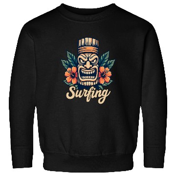 Discover Tiki Surfing Vibes - Hawaii Feeling Pure Sweatshirts