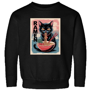 Discover Ramen Cat Japanese Style Sweatshirts
