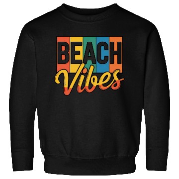 Discover Beach Vibes Bold Retro Design Sweatshirts