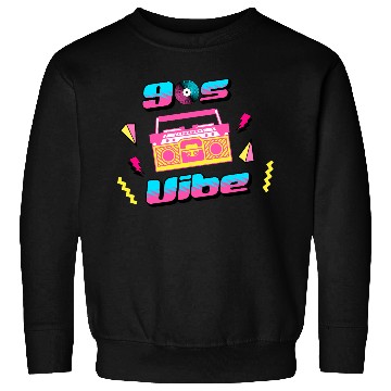 Discover 90s Vibe Retro Nostalgia Boombox Sweatshirts