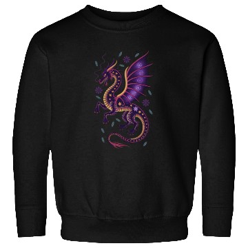 Discover Cosmic Dragon Tattoo Illustration Sweatshirts