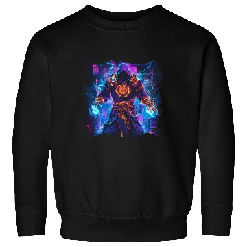 Discover Bright Magician With Energy Aura In Neon Colors Sweatshirts