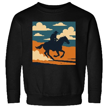 Discover Wild West Cowboy Ride Sweatshirts
