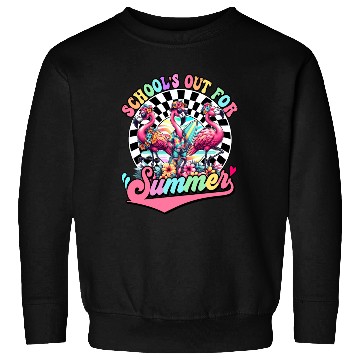 Discover Schools Out For Summer Flamingo Teaches Students Sweatshirts