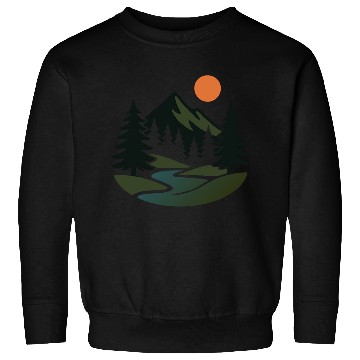 Discover Scenic Nature View – Peaceful Landscape design Sweatshirts
