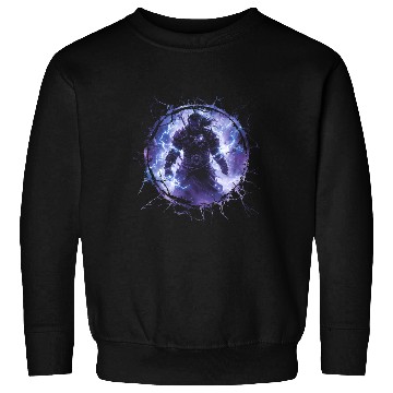 Discover Thunder Warrior With Lightning Magic Fantasy Style Sweatshirts