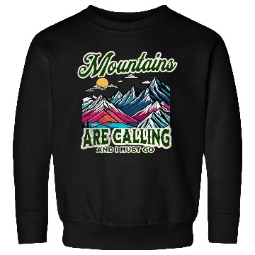 Discover Mountains Are Calling Retro Adventure Sweatshirts