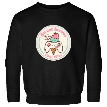 Discover Sweet Scores Cool Wins Gamer Ice Cream Sweatshirts