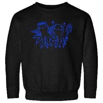 Discover 2 Octopus Devil Angel Heaven Hell Team Two Friends Sweatshirts