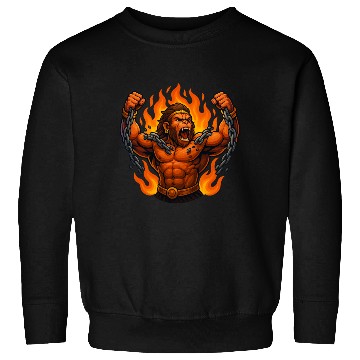 Discover Chain-Breaking Warrior – Symbol of Strength Sweatshirts