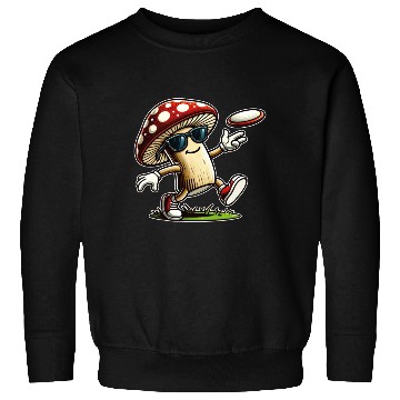 Discover Funny Mushroom Disc Golf Cool Frisbee Player Sweatshirts