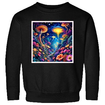 Discover Mystic Bloom Forest Under Stars Sweatshirts
