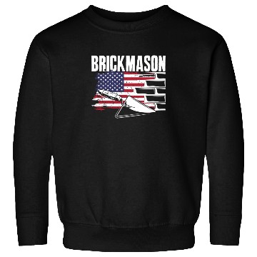 Discover Bricklayer Brickmason American Pride Sweatshirts