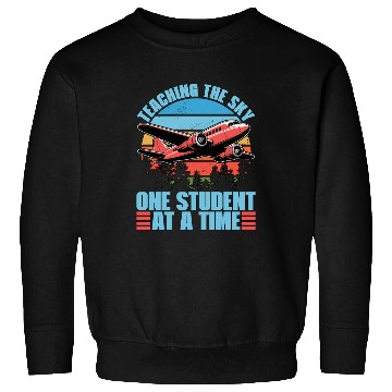 Discover Flight Instructor Teaching The Sky Flight Lesson Sweatshirts