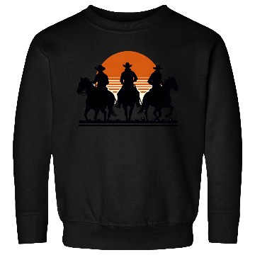Discover Western Riders at Sunset Sweatshirts