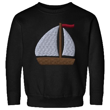 Discover Sailboat embroidered Sweatshirts